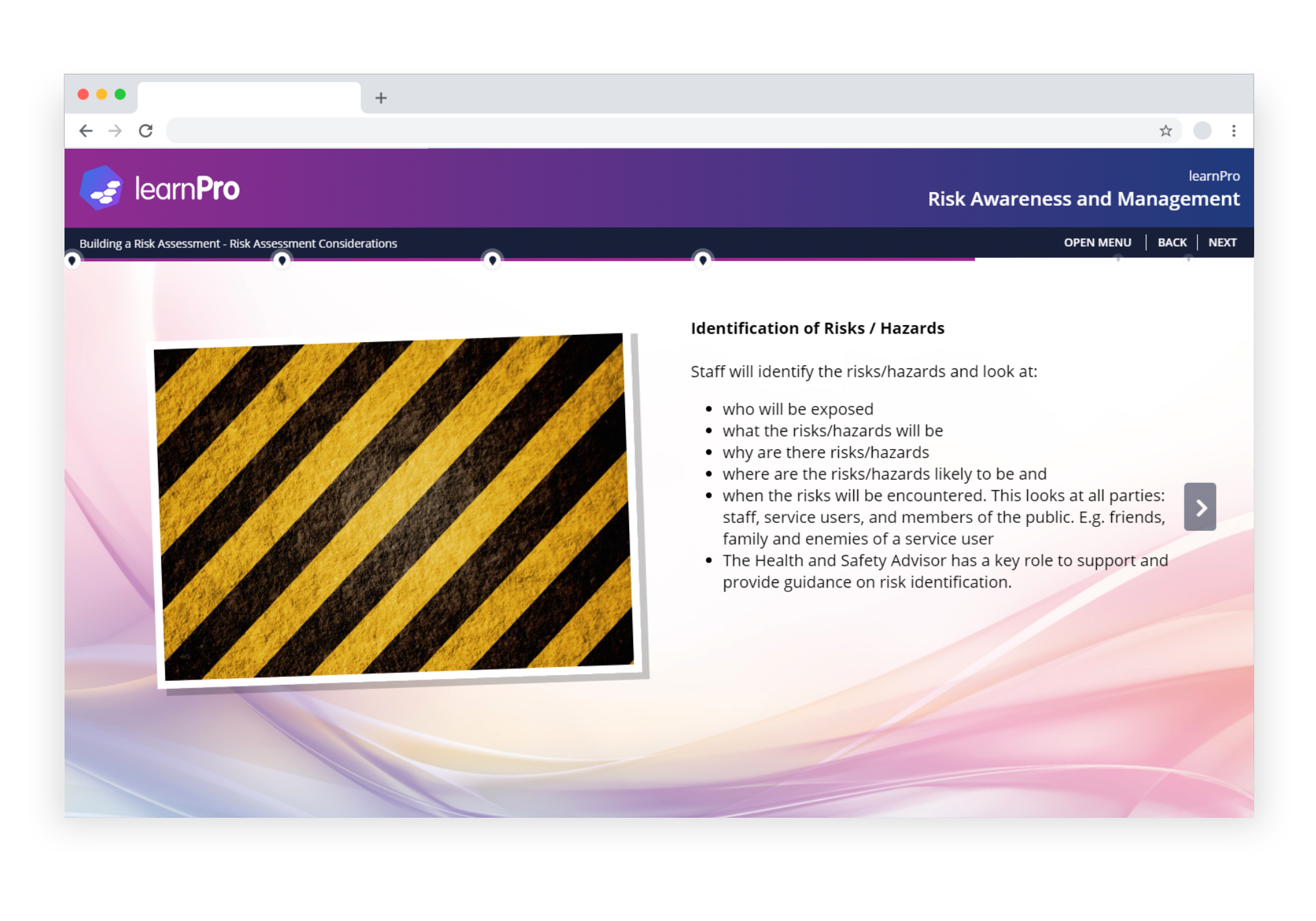 Different programmes deployed to the PlatForms app. Risk management documents and operational checklists displayed on mobile devices