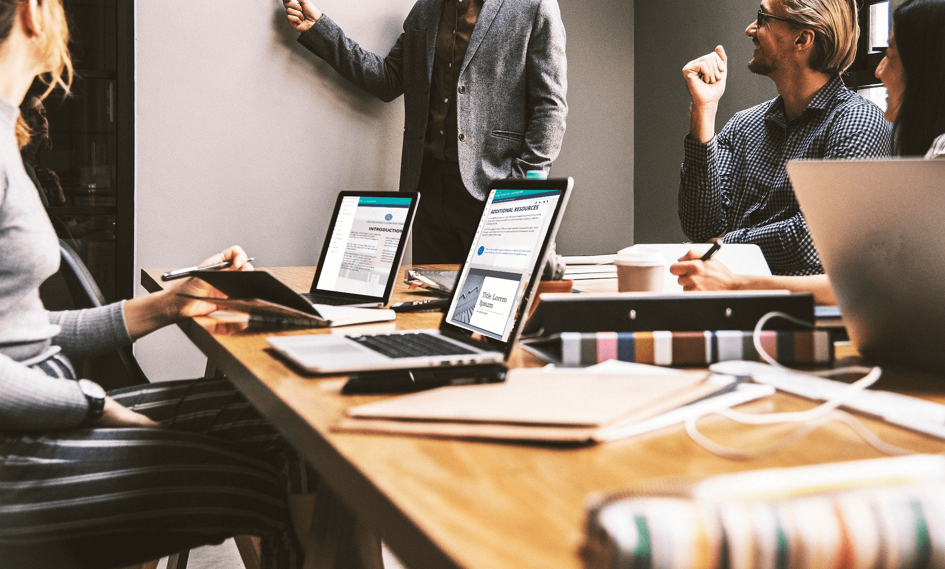 Examples of fully responsive templates to allow authors to create the best e-learning quickly