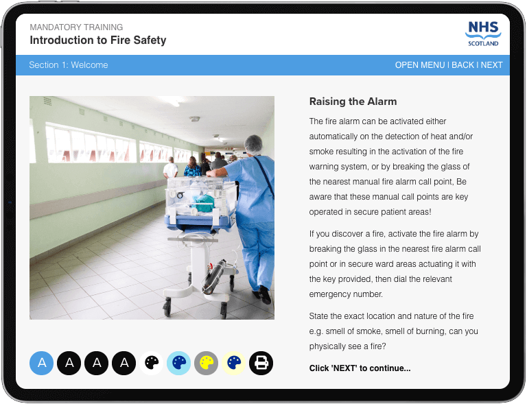Examples of fully responsive templates to allow authors to create the best e-learning quickly